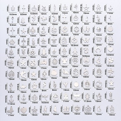 Tarnish Resistant 304 Stainless Steel Pendants STAS-N092-M-1