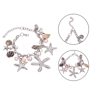 Trendy Charm Bracelets BJEW-PH0004-03-1