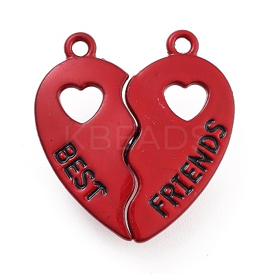 Alloy Enamel Split Pendants LS-ENAM-P255-01C-1
