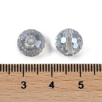 Transparent Electroplate Glass Beads EGLA-N002-31-G03-1