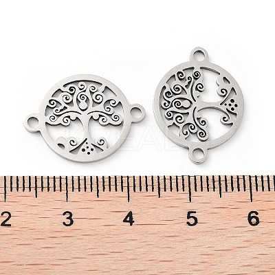 Tarnish Resistant 201 Stainless Steel Connector Charms STAS-A090-17P-1