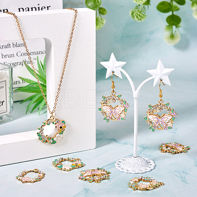 16Pcs 4 Styles Rack Plating Alloy Enamel Pendants FIND-TA0005-62-1