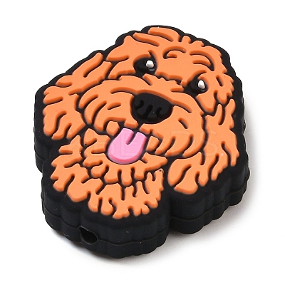 Teddy Dog Food Grade Silicone Focal Beads SIL-Q030-20A-1