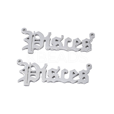 Non-Tarnish 304 Stainless Steel Connector Charms STAS-N095-136E-1