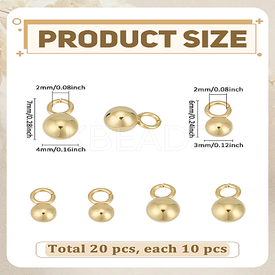 20Pcs 2 Styles Ion Plating(IP) 304 Stainless Steel Sphere Charms STAS-LP0004-11-1