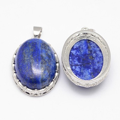 Natural Lapis Lazuli Pendants G-D851-32-1
