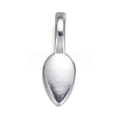 Tibetan Style Alloy Glue-on Flat Pad Bails LS-TIBEP-AB3348Y-S-NF-1