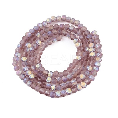 Transparent Glass Beads Strands EGLA-A044-T2mm-MB07-1