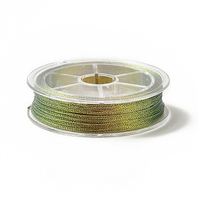 10 Rolls Polyester Metallic Threads OCOR-E026-03-1