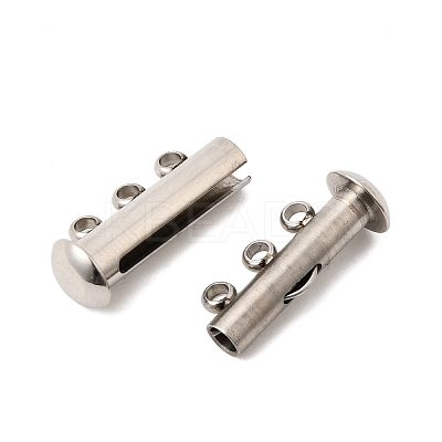 304 Stainless Steel Slide Lock Clasps STAS-F350-01B-P-1