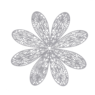 430 Stainless Steel Filigree Pendants X-STAS-S108-11A-1