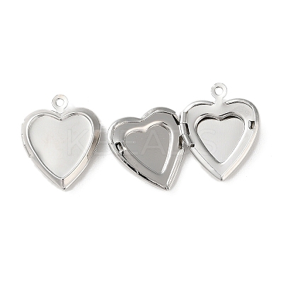 Rack Plating Brass Locket Pendants KK-G489-03P-1