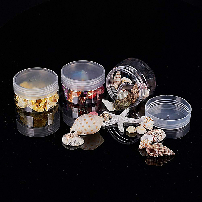 Plastic Bead Storage Tubes with Screw Top White Lid CON-BC0003-12-1