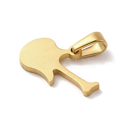 PVD Vacuum Plating 304 Stainless Steel Pendants STAS-B053-15G-1