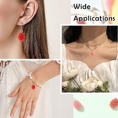 12Pcs 2 Colors Resin Pendants RESI-CJ0004-71-1
