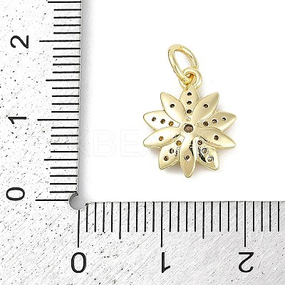 Rack Plating Brass Micro Pave Cubic Zirconia Pendants KK-H509-23G-02-1