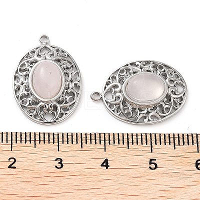 304 Stainless Steel Pendants STAS-L012-359B-P-1