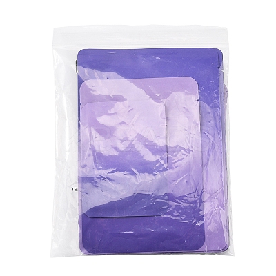 50Pcs 4 Style Two Tone Rectangle Plastic Zip Top Gift Bags OPP-FS0001-19A-3-1