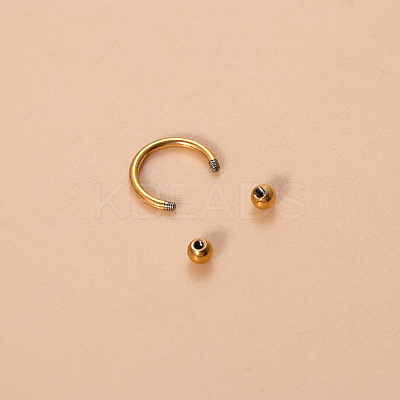 G23 Titanium Circular/Horseshoe Barbell Nose Rings WGFD71D-04-1