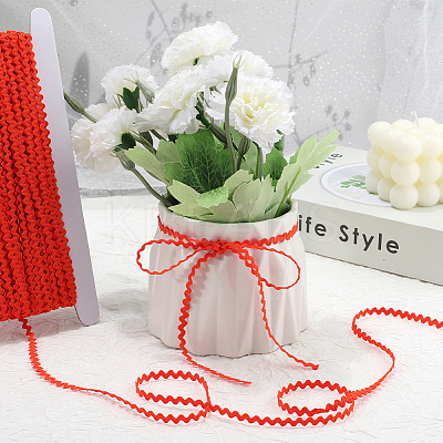 40M Polyester Wavy Fringe Trim Ribbon OCOR-GF0004-39E-1