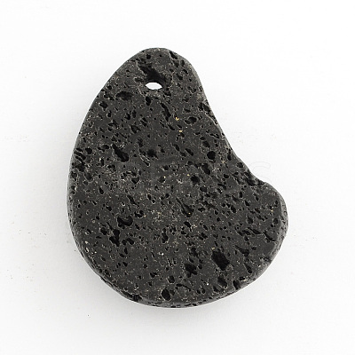 Natural Lava Rock Pendants G-S139-09-1