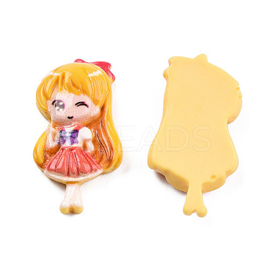 Opaque Resin Cabochons CRES-N018-050-1