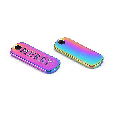 Rainbow Color Alloy Charms PALLOY-S180-235-NR-1
