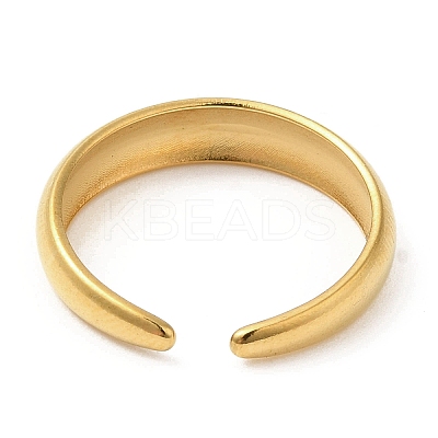 304 Stainless Steel Open Cuff Rings RJEW-K245-78G-1