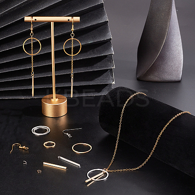 Ring & Bar Drop Earring DIY Making Kit DIY-UN0002-99-1