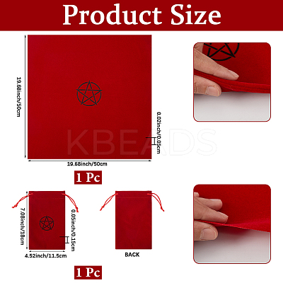 Star Pattern 1Pc Tarot Card Drawstring Storage Bag TP-CN0001-34A-1