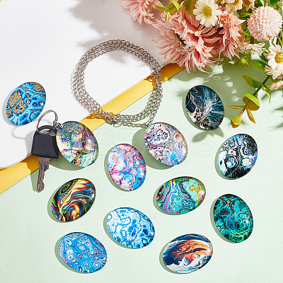 Glass Cabochons GLAA-NB0001-68B-1