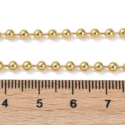 Rack Plating Brass Ball Chain Necklaces for Women X-NJEW-G102-01A-G-1