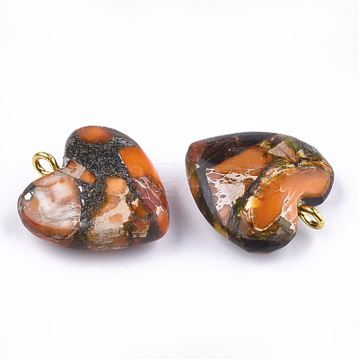 Assembled Bronzite and Imperial Jasper Pendants X-G-T111-04F-1