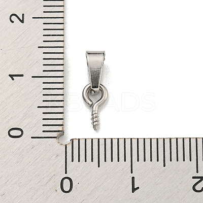 Tarnish Resistant 304 Stainless Steel Screw Eye Pin Peg Bails STAS-R233-01A-P-1