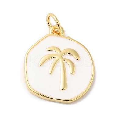 Rack Plating Brass Enamel Pendants KK-R144-01G-02-1