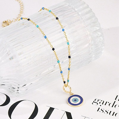 Brass Pendant Necklaces LS-NJEW-R006-01G-05-1
