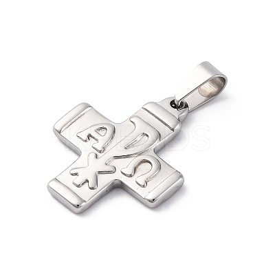 304 Stainless Steel Pendants STAS-L286-14P-1