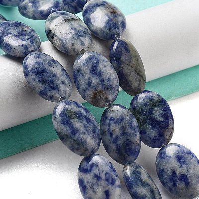 Natural Blue Spot Jasper Beads Strands G-P528-M26-01-1