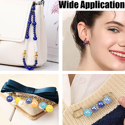 1830Pcs 5 Styles ABS Plastic Imitation Pearl Beads MACR-SP0001-03B-1