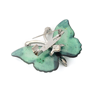 Butterfly Transparent Resin Brooch LS-JEWB-M047-01H-1