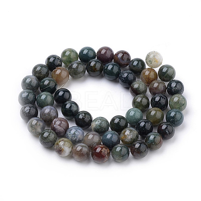 Natural Indian Agate Beads Strands X-G-S259-31-6mm-1