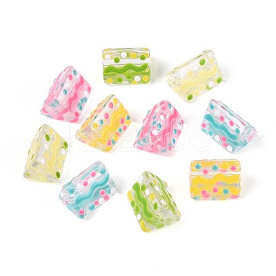 Glass Enamel Beads Strands GLAA-T028-05-1
