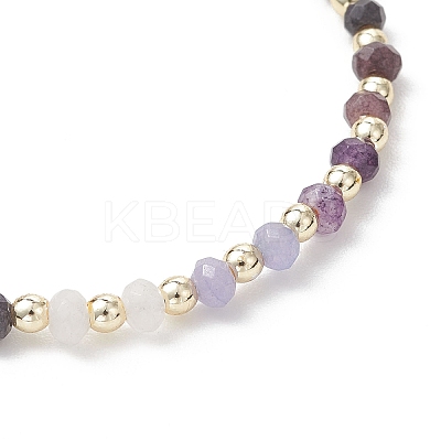 Dyed Natural Malaysia Jade & Synthetic Hematite Beaded Stretch Bracelets for Women BJEW-JB13069-04-1