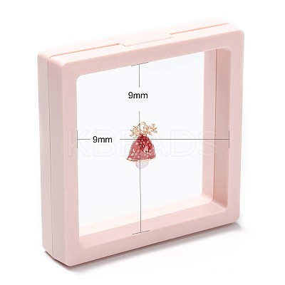 Square Transparent PE Thin Film Suspension Jewelry Display Box LS-CON-D009-01A-04-1