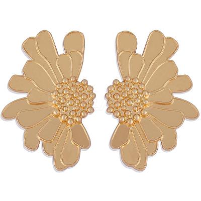 Vintage Flower Stud Earrings for Women Alloy Enamel Half Flower Stud Earrings Summer Earrings Boho Beach Floral Stud Earrings Jewelry Gifts for Women JE1095A-1