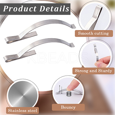 Stainless Steel Window Screen Tension Spring Corner Clips AJEW-CN0002-93B-1