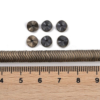Electroplated Synthetic Non-magnetic Hematite Beads Strands G-H020-M01-A-1