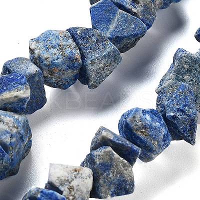 Raw Rough Natural Lapis Lazuli Beads Strands G-P528-A14-01-1