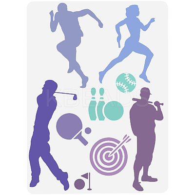 Plastic Drawing Painting Stencils Templates DIY-WH20012-07A-1