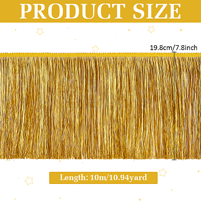 Polyester Tassel Ribbon OCOR-WH0045-38B-1